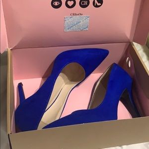 Royal blue pumps